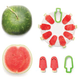 Watermelon Popsicle Cutter Mold, Stainless Steel Watermelon Slicer, Fun Popsicle Shape Sandwich and Cookie Cutter for Fruits