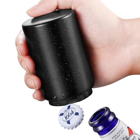 Automatic Bottle Opener Bottle Cap Opener, Down-Pop Off Beer Bottle Opener with Magnetic Cap Catcher, Cool Bartender Tools In Australia - Darrahopens