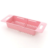 Collapsible Over The Sink Colander Dish Fruit Vegetable Strainer Drainer Basket for Kitchen Set of 3
