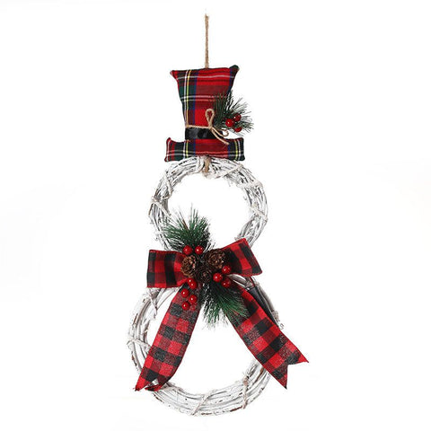 Christmas Wreath for Window Lighted Wreaths New Items Home LED Lights Wreath Rattan Circle Winter for Front Door Outdoor Indoor In Australia - Darrahopens