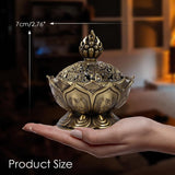 Classic Lotus Incense Burner, Vintage Cone Charcoal Incense Burner, Lotus Cone Incense Holder for Stick and Cone In Australia - Darrahopens