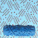 5 pcs 5'' Rubber Embossed Flower Pattern DIY Paint Roller Sleeve Decorative Texture Roller for Wall Painting Machine
