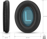 1 pairs Replacement Earpads Cushions for Headphones, Ear Pads with Softer Leather, Noise Isolation Foam, Added Thickness