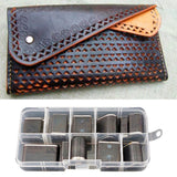 24 Pieces Leather Hole Punch Set,Hollow Cutter Tool, Tools with Manual, Shapes Leather Punch Tool Set Hole Hollow Punch Cutter