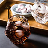 Handmade Hammered Glasses, Japanese Style Clear Glass Cup, Family Kitchen Dining Room Everyday Drinking Water Mug