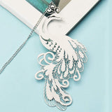 Bookmark Metal Peacock Bookmark Gift Box Hollow Tassel Pendant Chinese Style Student Gift Teacher's Day Gift for Teacher In Australia - Darrahopens