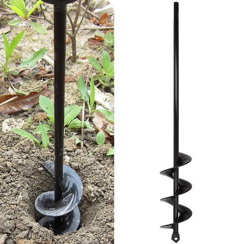 Auger Drill Bit for Planting 1.6"x17.7", Post Hole Auger for Planting Bulbs, Easy Post Hole Digger with Drill for Hex Drive Drill