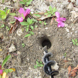 Auger Drill Bit for Planting 1.6"x17.7", Post Hole Auger for Planting Bulbs, Easy Post Hole Digger with Drill for Hex Drive Drill