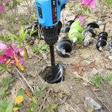 Auger Drill Bit for Planting 1.6"x17.7", Post Hole Auger for Planting Bulbs, Easy Post Hole Digger with Drill for Hex Drive Drill