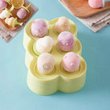Mini Popsicles Molds for Kids Baby Cute Animal Shapes 6 Pieces Ice Pop Maker BPA Free Silicone Ice Cream Making Homemade