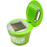Kitchen Innovations Garlic Press, Crusher, Cutter, Mincer, and Storage Container - Includes Silicone Garlic Peeler - Easy to Clean In Australia - Darrahopens