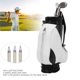 Mini Desktop Golf Souvenir Set,Mini Golf Pens Holder with Pen for Desk Decoration,Golf Souvenir Event Souvenir Golf Gift