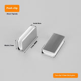 Glass Clip Silver Strikes Plate Magnetic Rectangular Touch Clamps Glass Cabinet Latch Replacement Parts for Cabinet, Glass Door