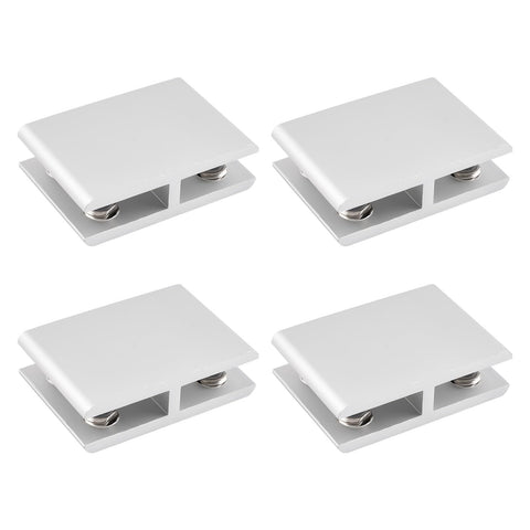Glass Clamp,4 Pack Adjustable Double Side Aluminum Alloy Glass Shelf Support Bracket,Glass Clip Clamp Holder for 10-12mm Thickness In Australia - Darrahopens