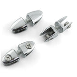 3pcs Glass Clamp Bracket for Wall Shelf Support Stainless Steel Glass Clamp Shelf Bracket Mirror Holder Clips Fixation Clamp
