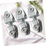 3pcs Glass Clamp Bracket for Wall Shelf Support Stainless Steel Glass Clamp Shelf Bracket Mirror Holder Clips Fixation Clamp