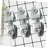 3pcs Glass Clamp Bracket for Wall Shelf Support Stainless Steel Glass Clamp Shelf Bracket Mirror Holder Clips Fixation Clamp
