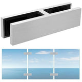 Railing Glass to Glass Clamp, Stainless Steel 304 Bracket for Glass Balustrade Railing Pool Fence (4 Pieces 180°)