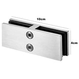 Railing Glass to Glass Clamp, Stainless Steel 304 Bracket for Glass Balustrade Railing Pool Fence (4 Pieces 180°)