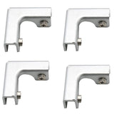 glass clamp, sleeve" glass clamp, glass fixing clamp glass, used for glass panel fixing, with screws (pack of four)