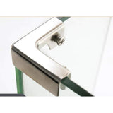 glass clamp, sleeve" glass clamp, glass fixing clamp glass, used for glass panel fixing, with screws (pack of four)