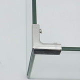 glass clamp, sleeve" glass clamp, glass fixing clamp glass, used for glass panel fixing, with screws (pack of four)