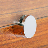 4 Sets Mirror Clip Round Glass Clamps Clips Mirrors Holder Supporting Sheet Hanging Glass Clips for Dresser Bathroom Walls Fixed