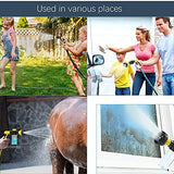 Garden Hose Nozzle, High Pressure Spray Gun Nozzle, 8 Spray Patterns for Watering Plants, Lawn, Patio, Cleaning, Showering Pet