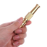 Heavy-Duty Brass Garden Hose Nozzle, Easy Adjustable Twist Control Water Hose Sprayer Nozzle, Fits Standard Hoses