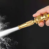 All Copper Spray Household Water Pipe Hose Car Washing Device Watering Nozzle Pressure Boosting Tool Watering Can In Australia - Darrahopens