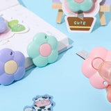 3Pcs Mini Flower Letter Openers,Utility Knives,Multifunction Retractable Letter Opener Paper Envelope Cutter