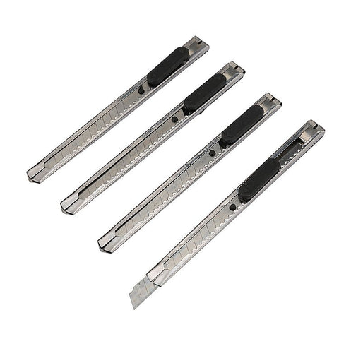 8 PCS Snap-Off Utility Knife Retractable Box Cutter Blade for Cardboard Office Home Use Art DIY Craft（Flat head+pointed head） In Australia - Darrahopens