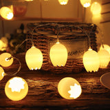 Easter Egg String Lights Outdoor, 20 Easter Lights Battery Powered 1 Modes Remote Control Easter Lights for Easter
