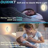 LED Night Light Motion Sensor, Rechargeable Motion Sensor Light Indoor.Compact Night Light for Kid,Bathroom,Bedroom,Stair,Closet