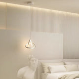 Cold White Kitchen Island Pendant Lights Fixtures, Adjustable Integrated Hanging Lamp for Living Room Bedroom Hanging Light