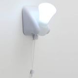 Portable Pull Wall Light Lamp Battery Powered Closet Light with Pull Chain Pull Chain Indoor Cord Light Bulb Fixture Self（2pcs） In Australia - Darrahopens