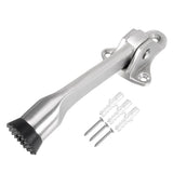 Stopper, Heavy Duty Door Stop with Non-Slip Rubber Tip for Wood Concrete Tiled Carpeted Floors, Brushed Nickel