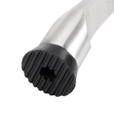 Stopper, Heavy Duty Door Stop with Non-Slip Rubber Tip for Wood Concrete Tiled Carpeted Floors, Brushed Nickel