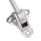 Stopper, Heavy Duty Door Stop with Non-Slip Rubber Tip for Wood Concrete Tiled Carpeted Floors, Brushed Nickel