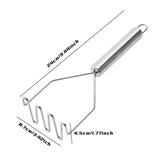 Potato Masher,Stainless Steel Potato Masher for Making Mashed Potato, Banana Bread, Pumpkin Puree and Vegetables