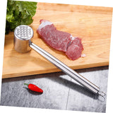 Meat Tenderizer Stainless Steel Heavy Meat Hammer Tool and Hand-Held Meat Tenderizing Needle Tool can Tenderize Steak In Australia - Darrahopens