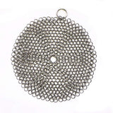 Premium Stainless Steel Cast Iron Cleaner, Chainmail Scrubber for Cast  Pan Pre-Seasoned Pan Ovens  Pans Scraper  Skillet Scraper In Australia - Darrahopens