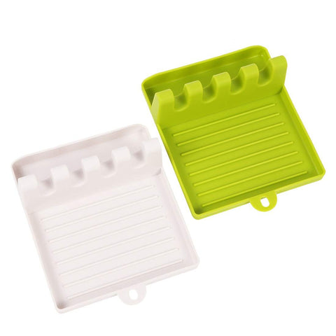 2pc Kitchen Utensil Rest, Spoon Rest, Kitchen Utensil Set, Upgrade Hanging Design, Heat-Resistant,  Spoon Holder for Spoons