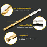 Hex Shank Drill Bit Set Premium Titanium Impact Hex Drill Bits for Wood, Steel, Metal, Plastic, Quick Change Design In Australia - Darrahopens