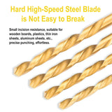 Hex Shank Drill Bit Set Premium Titanium Impact Hex Drill Bits for Wood, Steel, Metal, Plastic, Quick Change Design