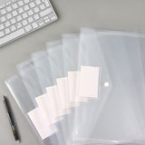 6pc  Clear Document Folders Plastic Envelopes Poly Envelopes File Envelopes with Label Pocket and Snap Button In Australia - Darrahopens
