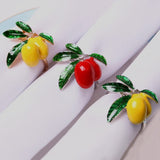 6pc Lemon Napkin Rings Napkin Holder Creative Fruits Napkin Rings Buckles Farmhouse Napkin Rings Table Decor