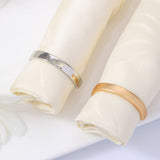 2pc  Easter Napkin Rings, Semicircle Metal Gold Napkin Holder Buckles, Napkin Rings for Dinner Table Decor