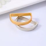 2pc  Easter Napkin Rings, Semicircle Metal Gold Napkin Holder Buckles, Napkin Rings for Dinner Table Decor