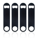 4 pc  Stainless Steel Flat Bottle Opener, Beer Bottle Opener, with Exquisite Packaging, for Kitchen, Bar or Restaurant, Black, In Australia - Darrahopens